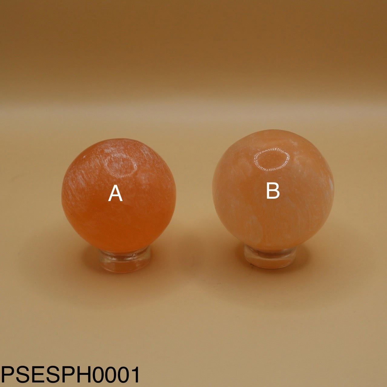 Peach Selenite Sphere