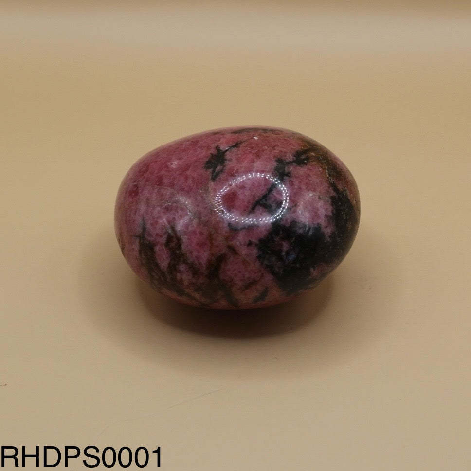 Rhodonite Palm Stone