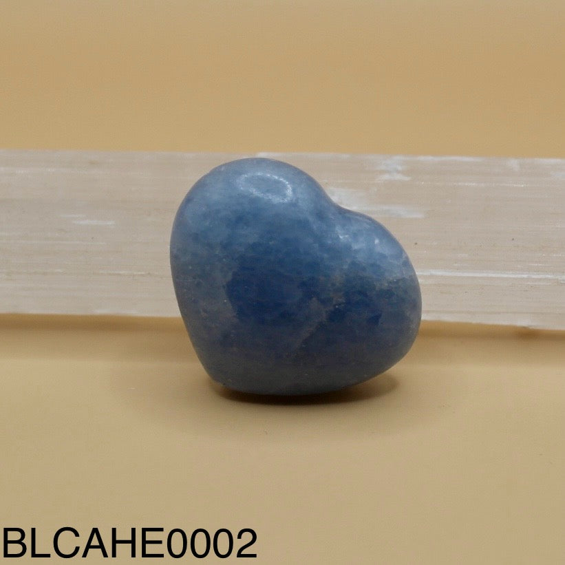 Blue Calcite Heart