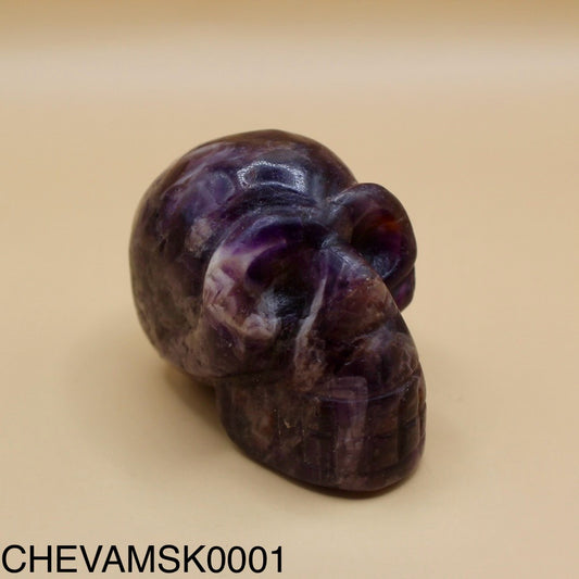 Chevron Amethyst Skull