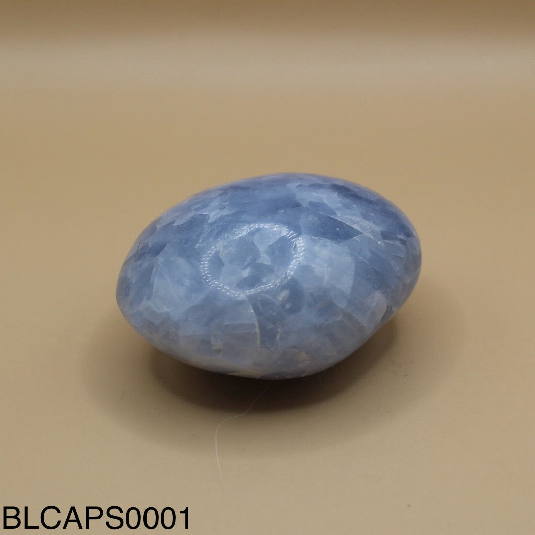 Blue Calcite Palm Stone