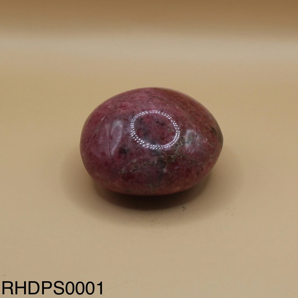 Rhodonite Palm Stone