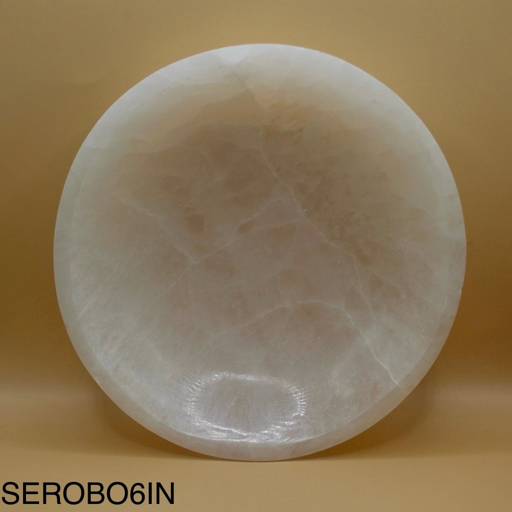 Selenite Bowl 6” Diameter