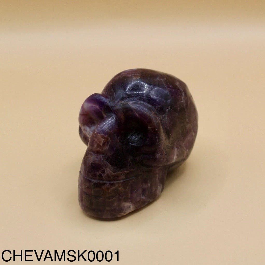 Chevron Amethyst Skull