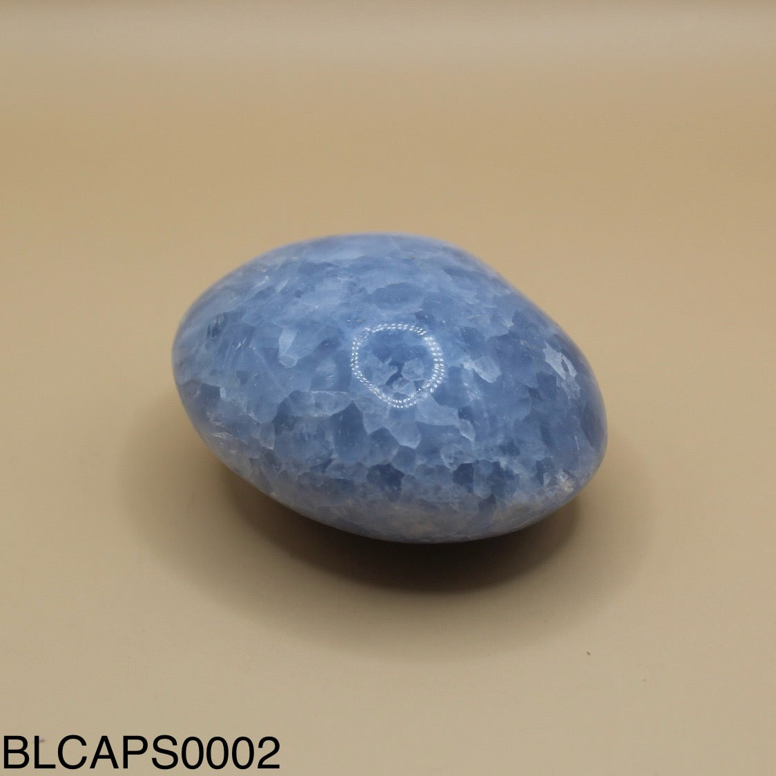 Blue Calcite Palm Stone