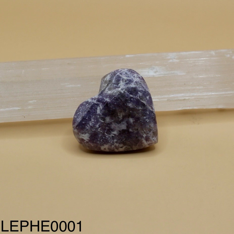 Lepidolite Heart