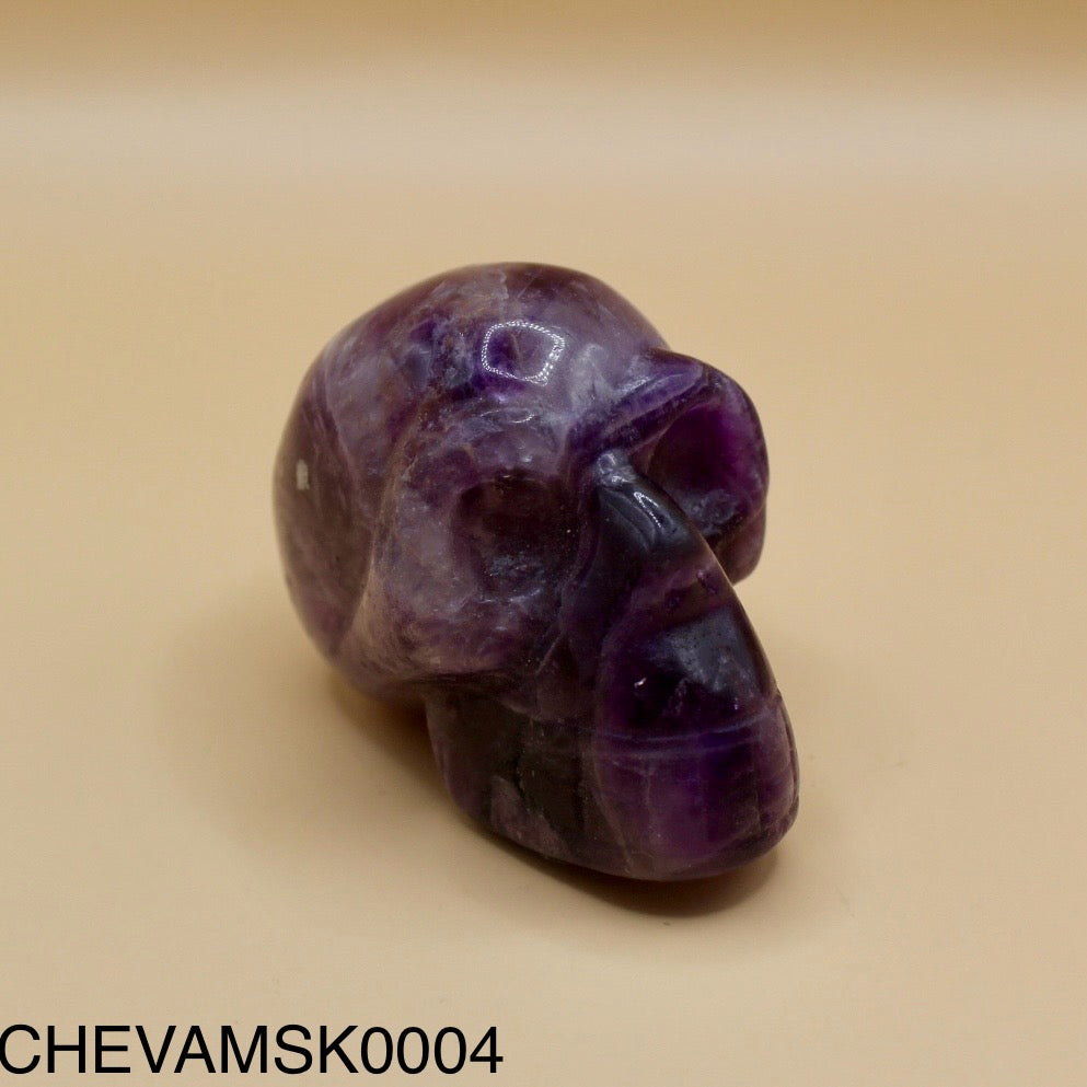 Chevron Amethyst Skull