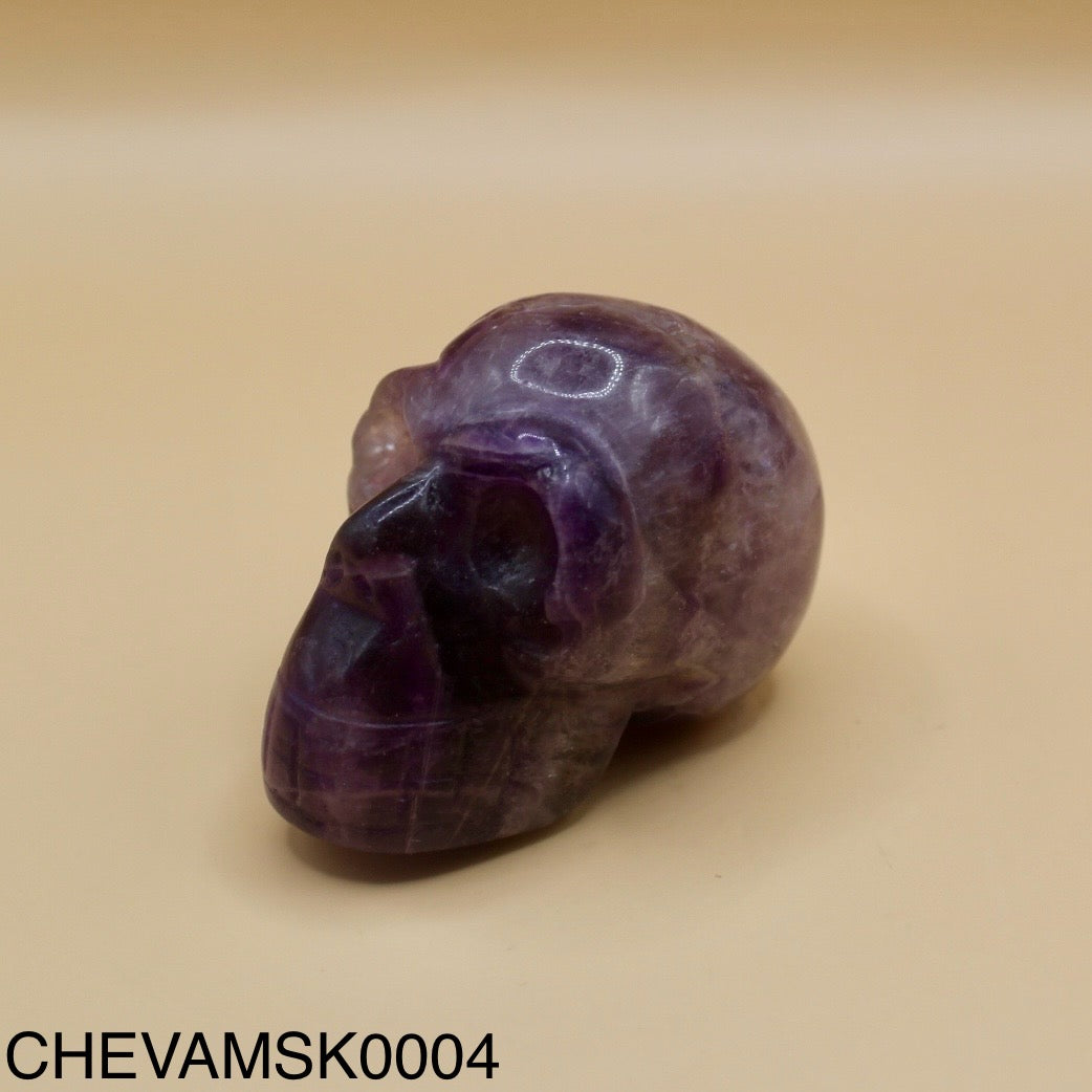 Chevron Amethyst Skull