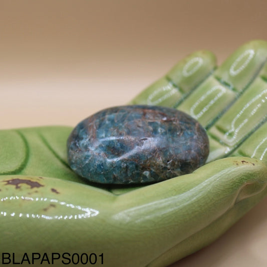 Blue Apatite Palm Stone