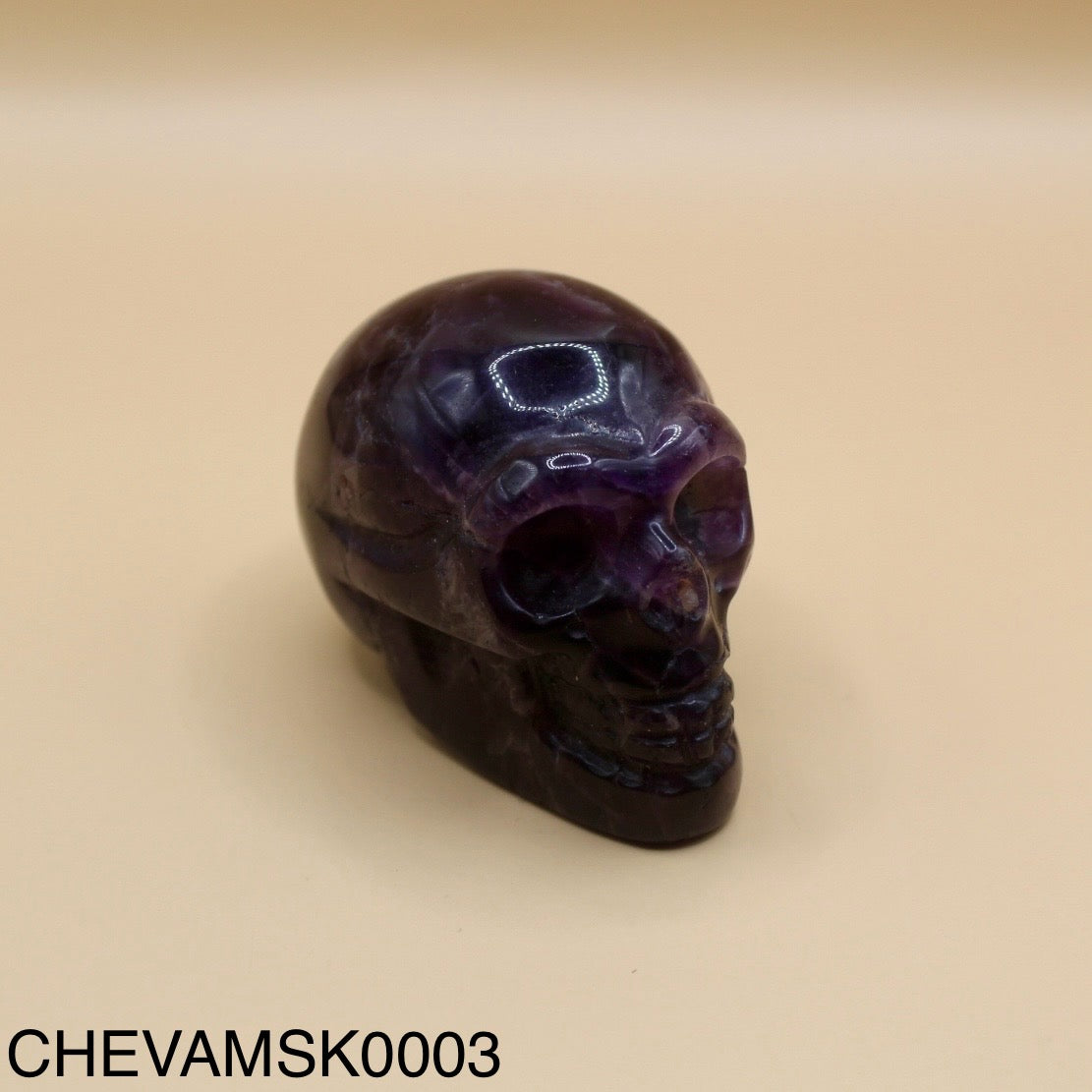 Chevron Amethyst Skull